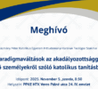 Különleges és egyedülálló teológiai konferencia lesz a PPKE – Pázmány Péter Katolikus Egyetemen